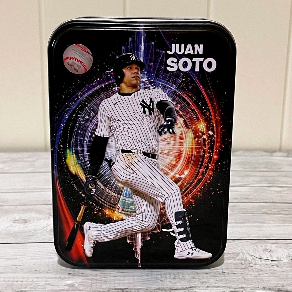 Juan Soto New York Yankees MLB Metal Storage Tin Collectible Box Number 22 - Picture 2 of 6